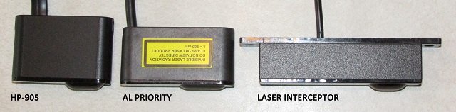 Blinder HP-905, ALP, and LI heads, image courtesy of BestRadarDetectors