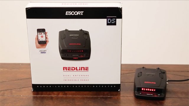 Escort Redline and box, Escort Redline settings