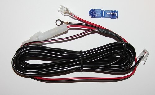 RJ11 HardTap HT-1096 Hard Wire Kit 8 Long Power Cord with Inline Fuse Radar Detector 