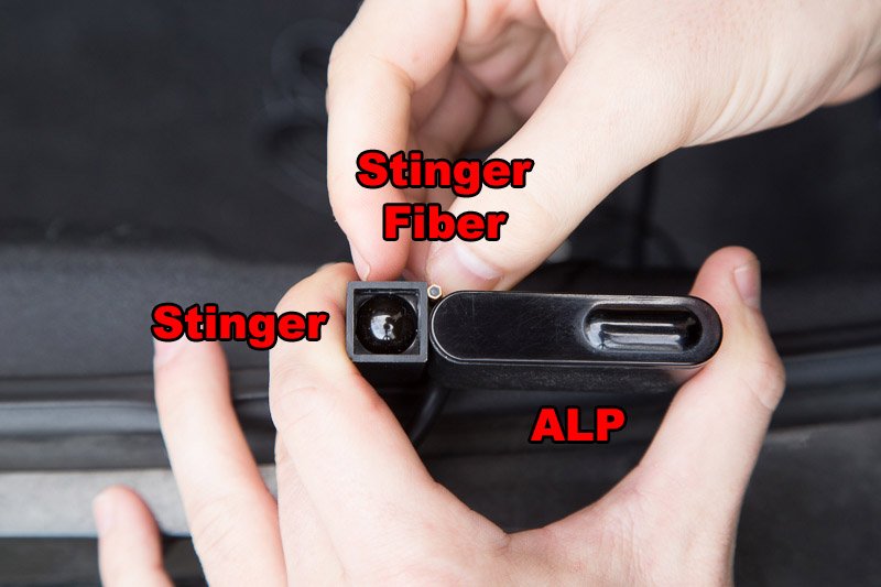 Stinger VIP, fiber, ALP heads front, side labeled