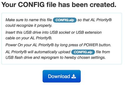 download config file