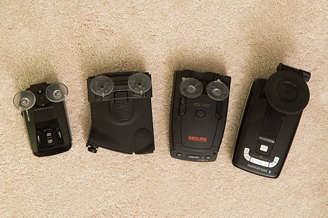 Cobra SPX 7800BT review size comparison with V1, Redline, and Max2