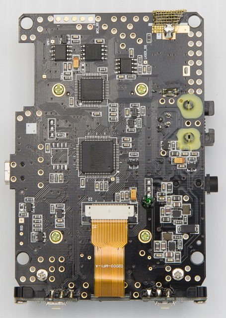 Uniden R1 Internals Under the Hood, underside of PCB