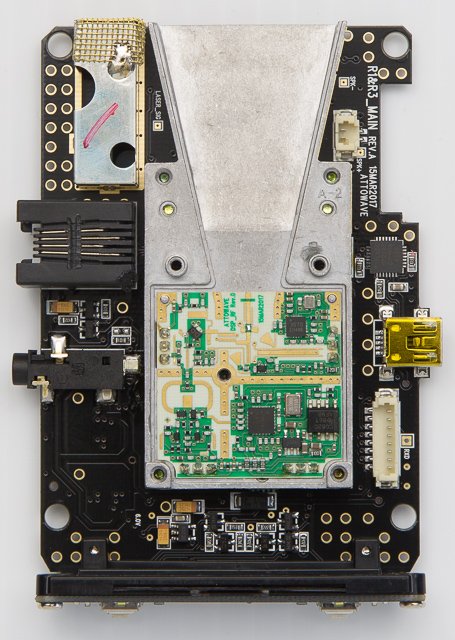 Uniden R1 Internals Under the Hood, main circuitry inside of horn