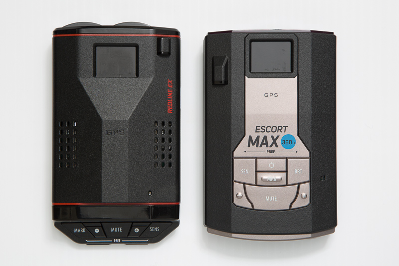 Escort Redline EX and Max 360c radar detectors