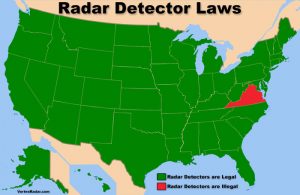 Radar Detector Laws Map: Where Radar Detectors are Legal