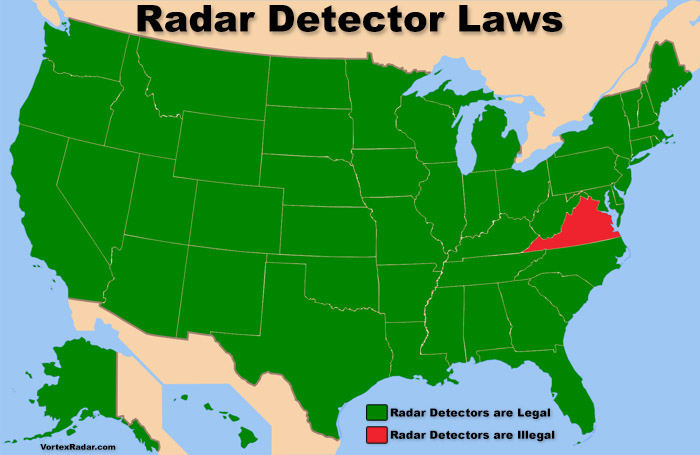 Are Radar Detectors Legal in the USA? Police Radar Detector Laws