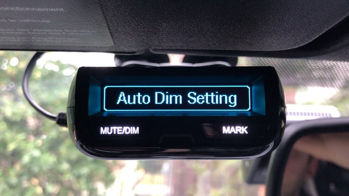 Auto Dim settings menu option