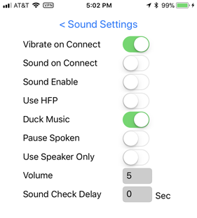 V1Driver Sound Settings