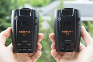 Radenso XP and Radenso SP Radar Detectors side by side