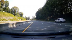 Officer on side of road with PL4