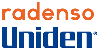 Radenso and Uniden logos