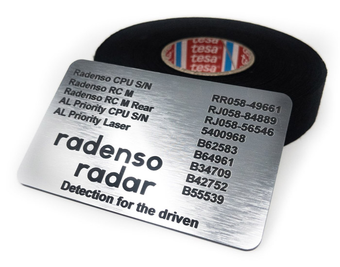 Radenso serial number card