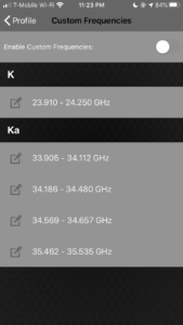 Custom Frequencies Euro Mode