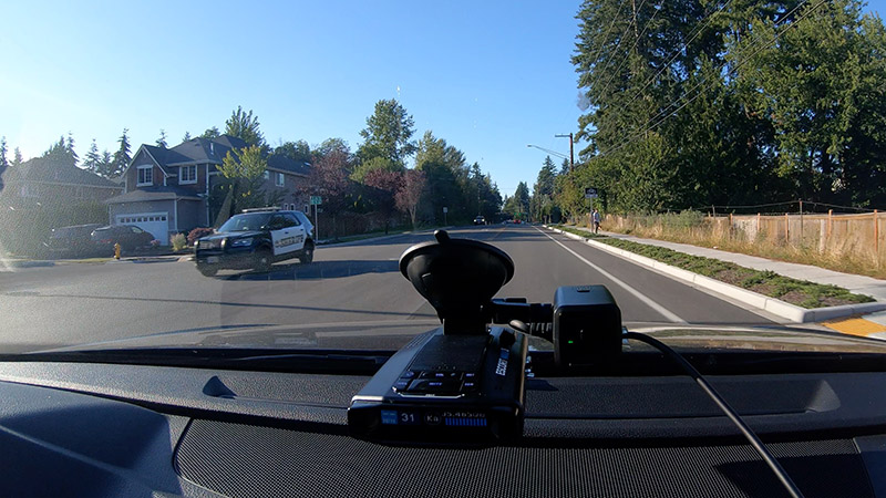 Escort Max 3 and M1 dashcam vs Sheriff 35.5