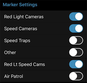 Max 3 Marker Settings in Escort Live