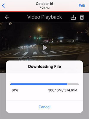 A129 Pro app downloading clip