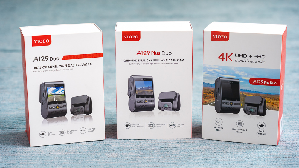 Viofo A129 Duo, Viofo A129 Plus Duo, & Viofo A129 Pro Duo