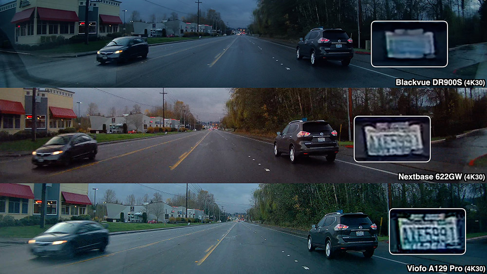 License plate comparison with dark SUV