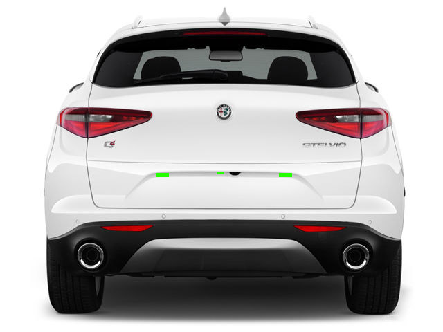 Alfa Romeo Stelvio Rear ALP Placement