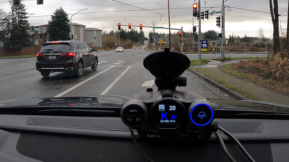 Cobra Road Scout falsing to an Acura blind spot monitoring system