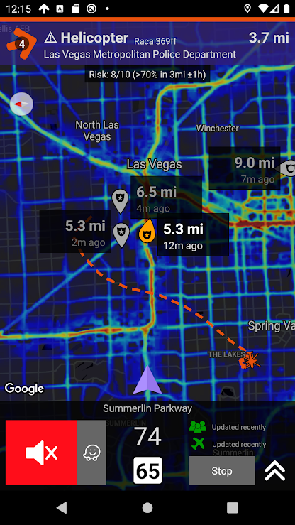 Highway Radar with helicopter