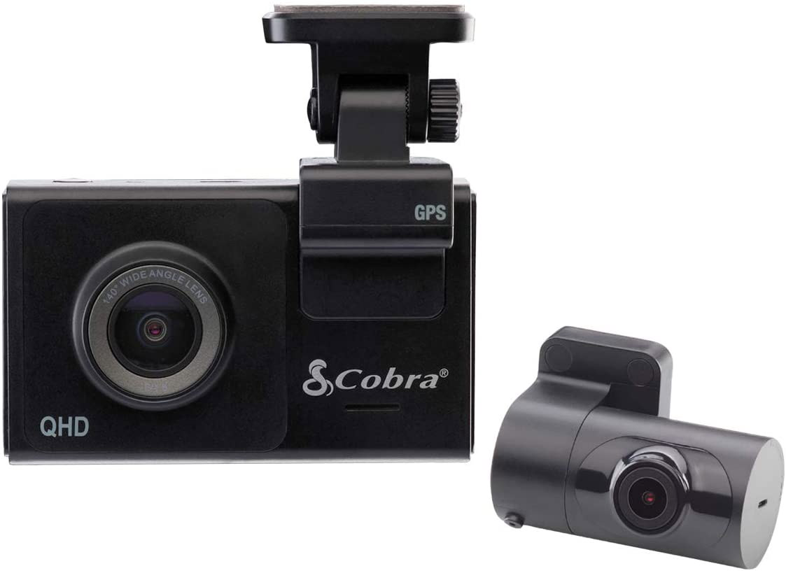 Cobra SC 200D Dual-View Smart Dash Cam with Rear-View Accessory Camera  Black SC 200D - Best Buy