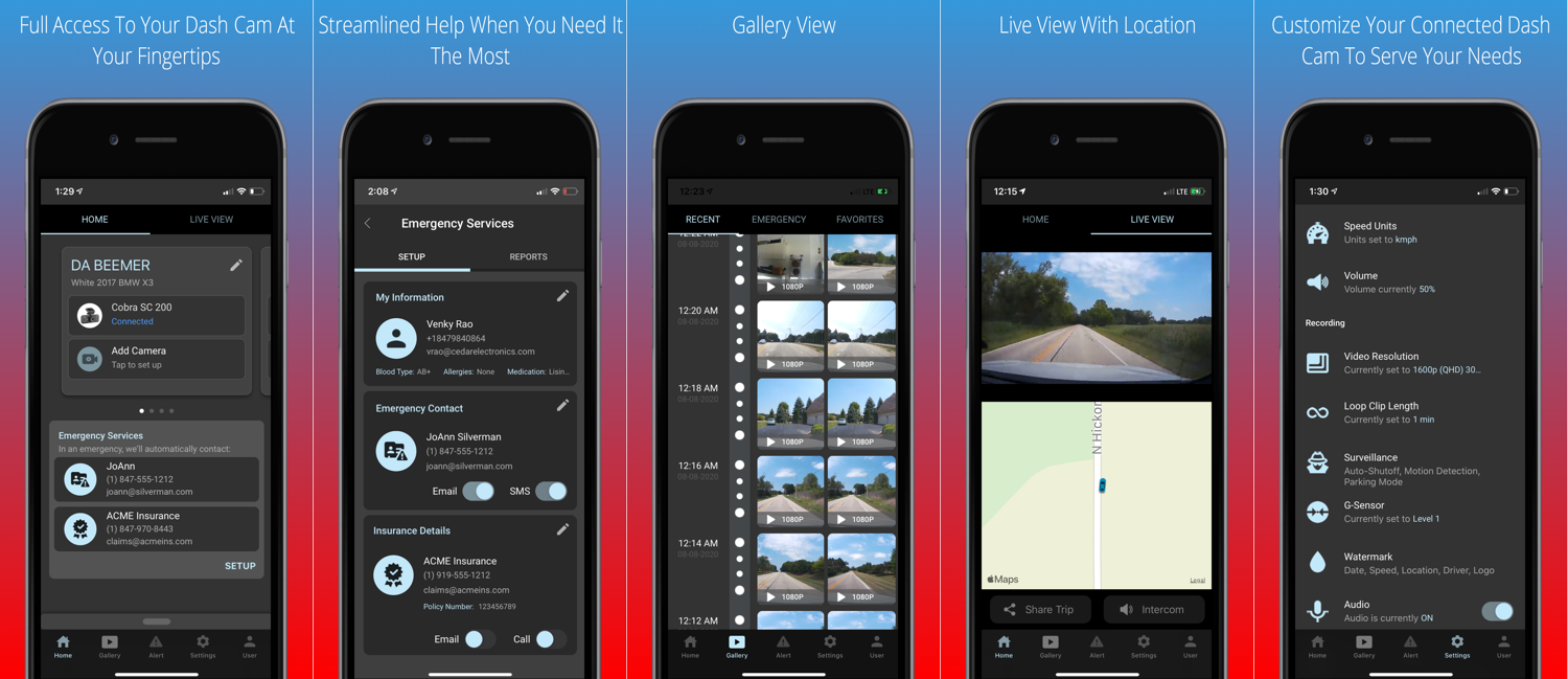 Drive Smarter App screenshots