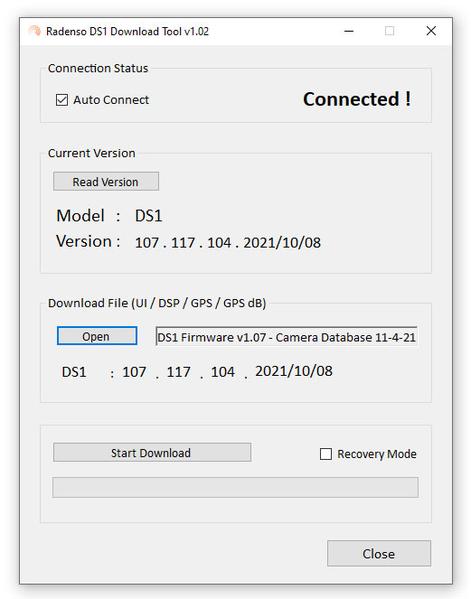 Radenso DS1 Firmware Update Software Windows