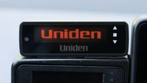 Uniden R9 with Uniden on the display