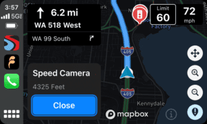 Drive Smarter CarPlay, Speed Camera 4325 ft