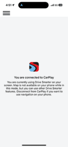 Drive Smarter, connected to CarPlay