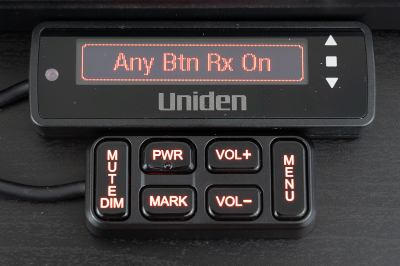 Uniden R9 Any Btn Rx On