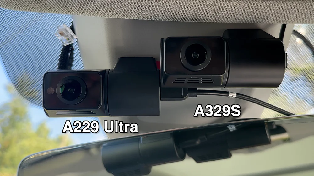Viofo A229 Ultra vs A329S Interior cam cable comparison