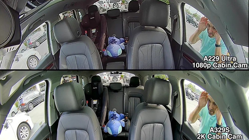 Viofo A229 Ultra vs A329S cabin cam comparison